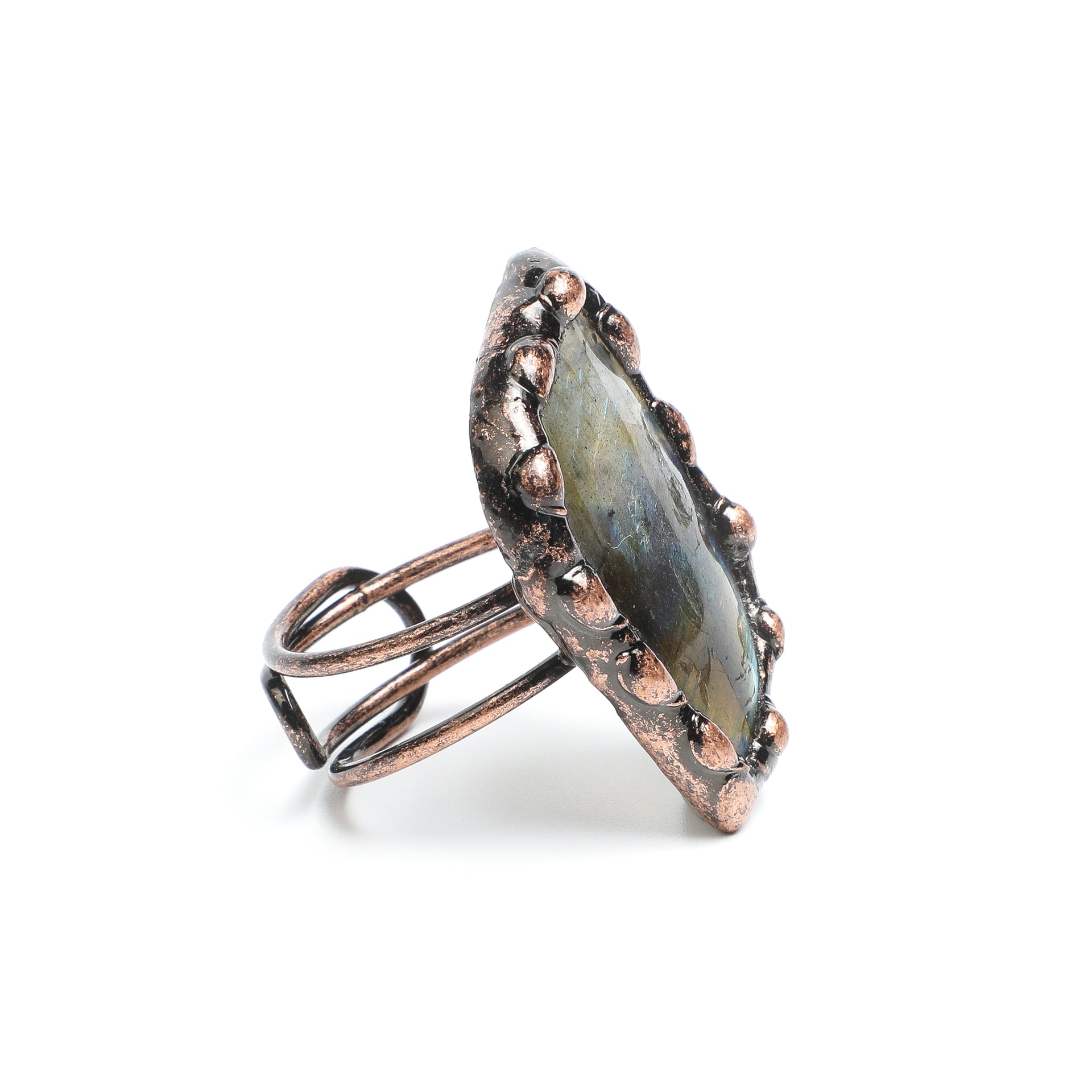 Peter's Stone Shield Ring