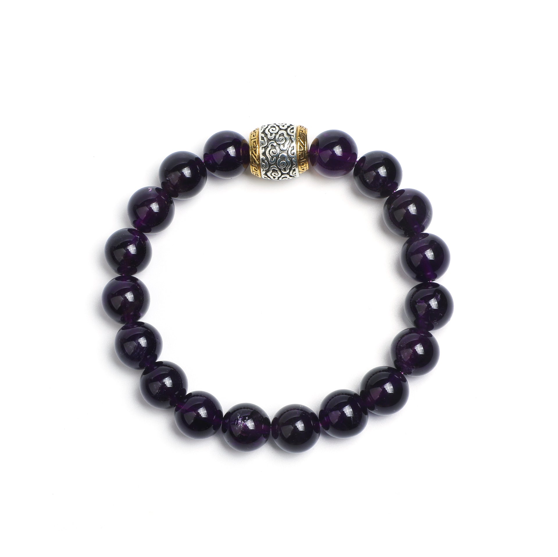 Luminous Revival Collection       Gilded Years·Amethyst Two-Tone Bracelet