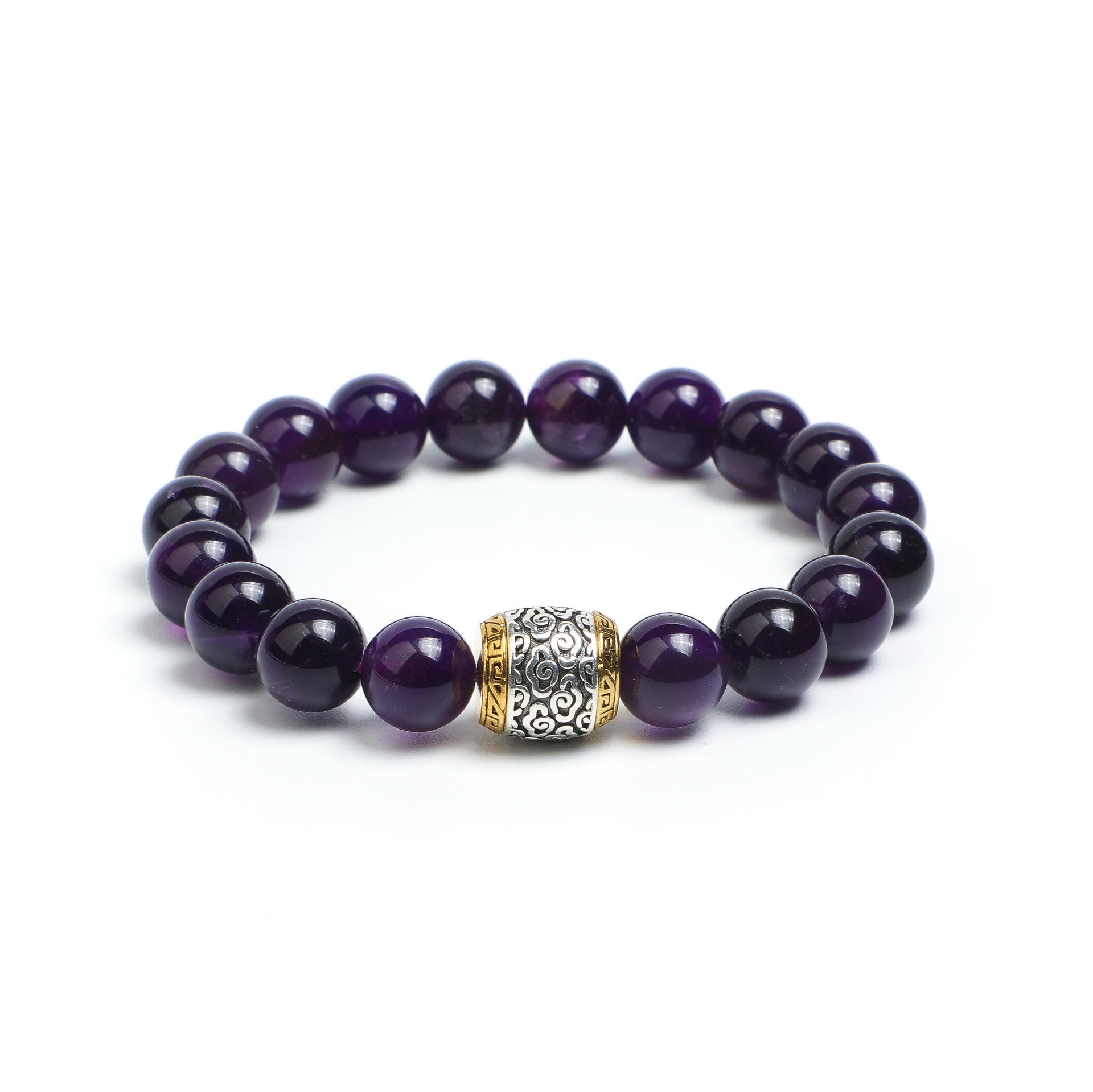 Luminous Revival Collection       Gilded Years·Amethyst Two-Tone Bracelet