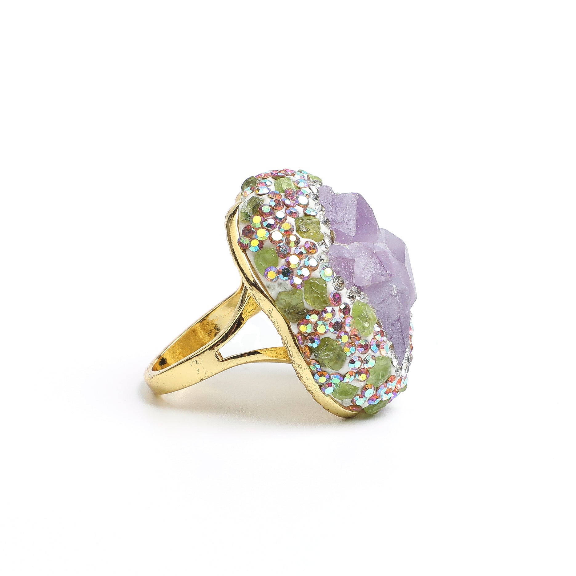 Verdant Amethyst Ring 
AL-RG-010