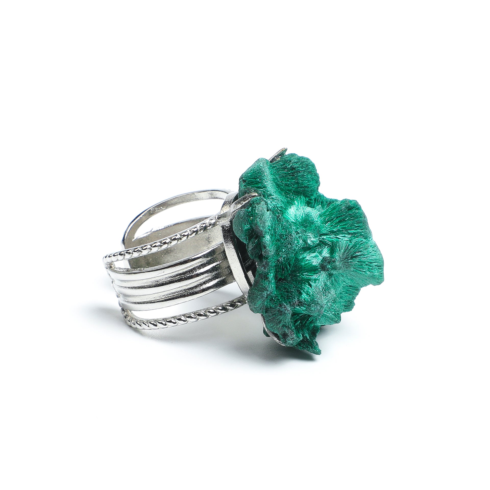 Worldly Wanderlust Collection 
Malachite Bud Ring
