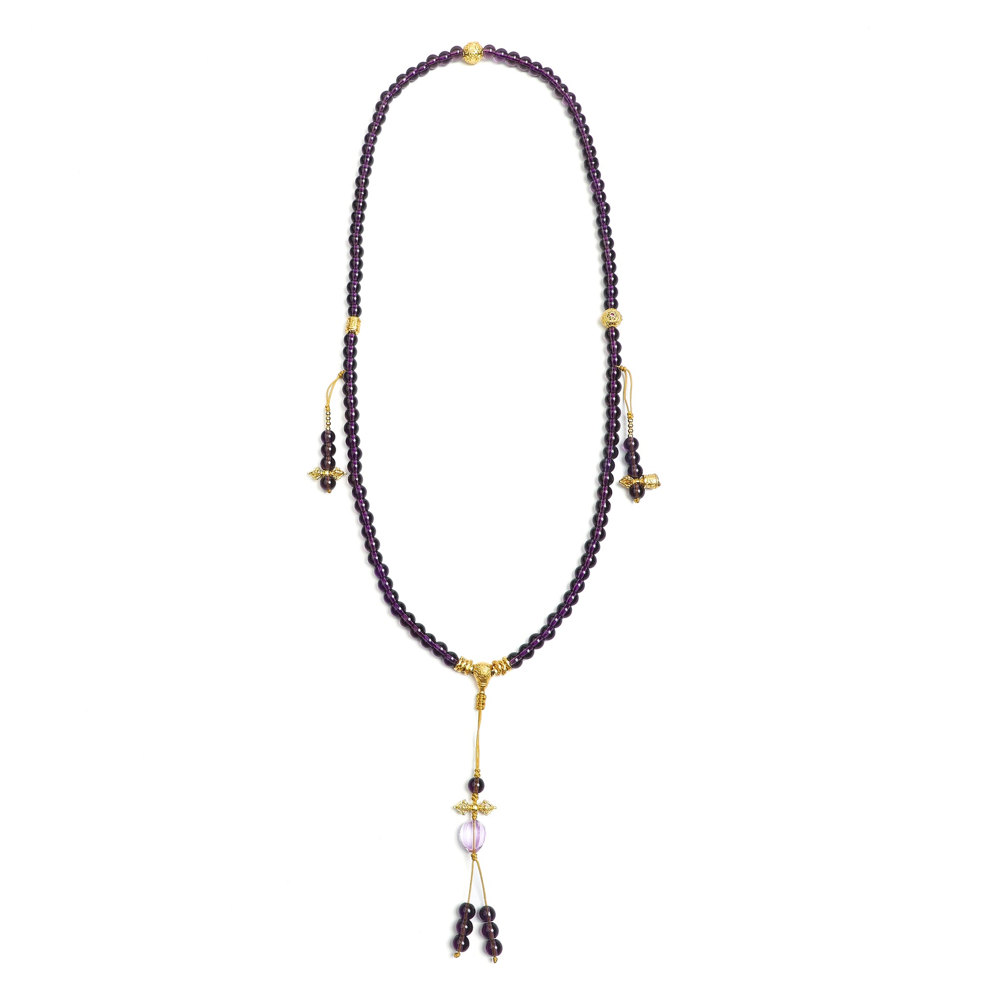 Zen Amethyst Long Necklace
