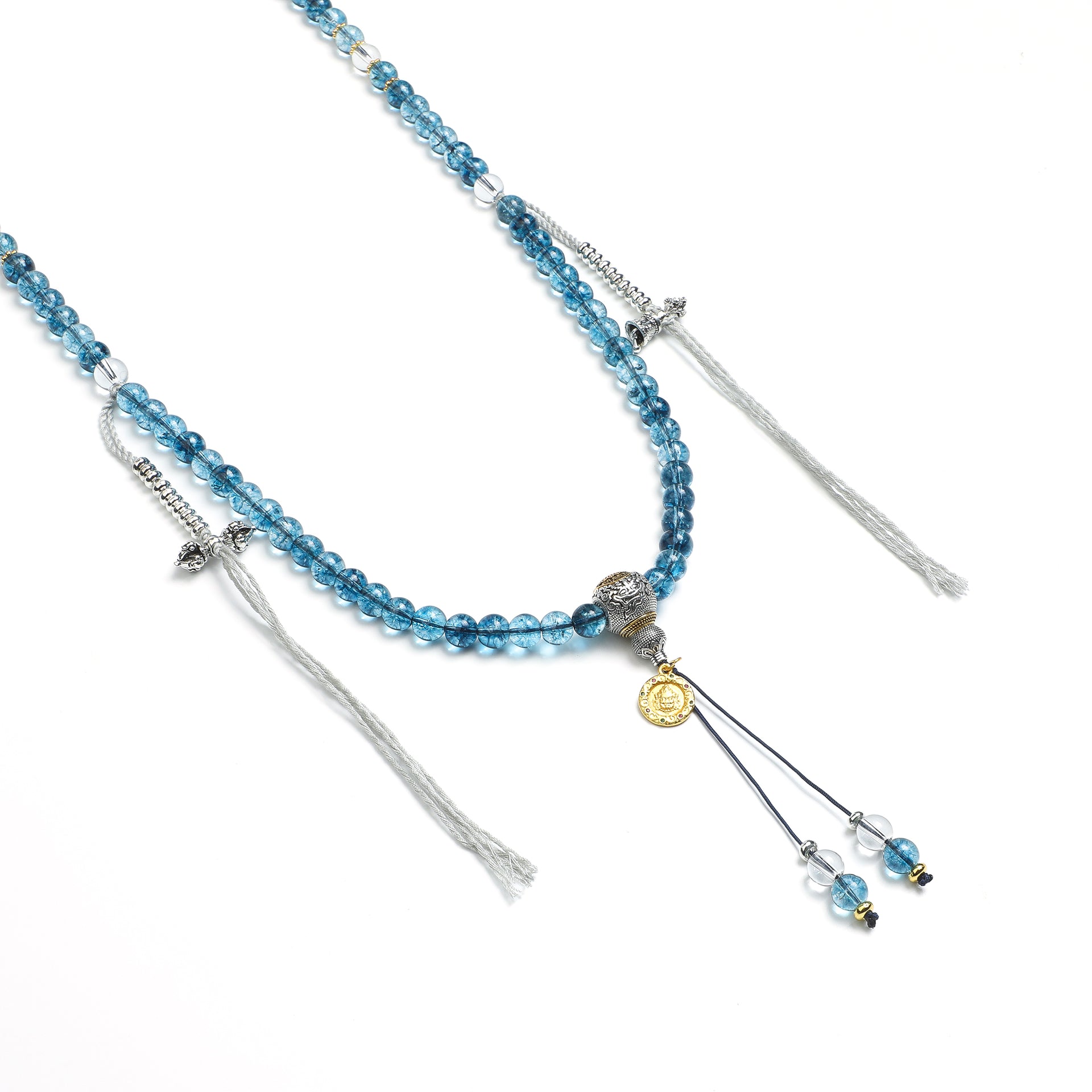 Zen Aquamarine Long Necklace