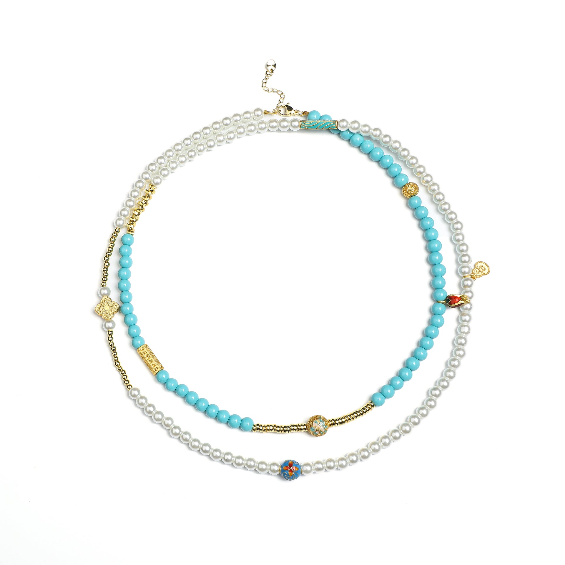 Zen Double-Layer Turquoise Necklace