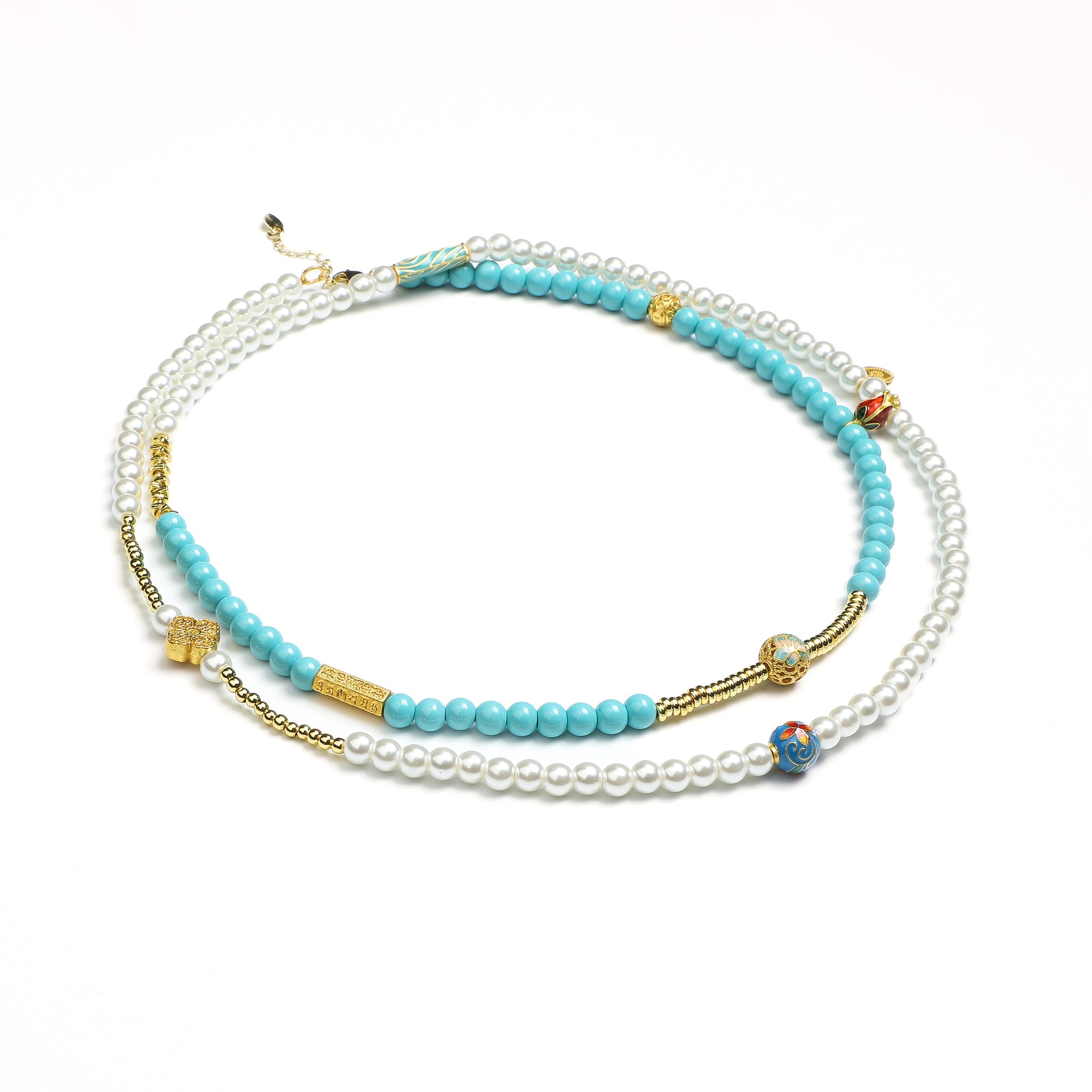 Zen Double-Layer Turquoise Necklace