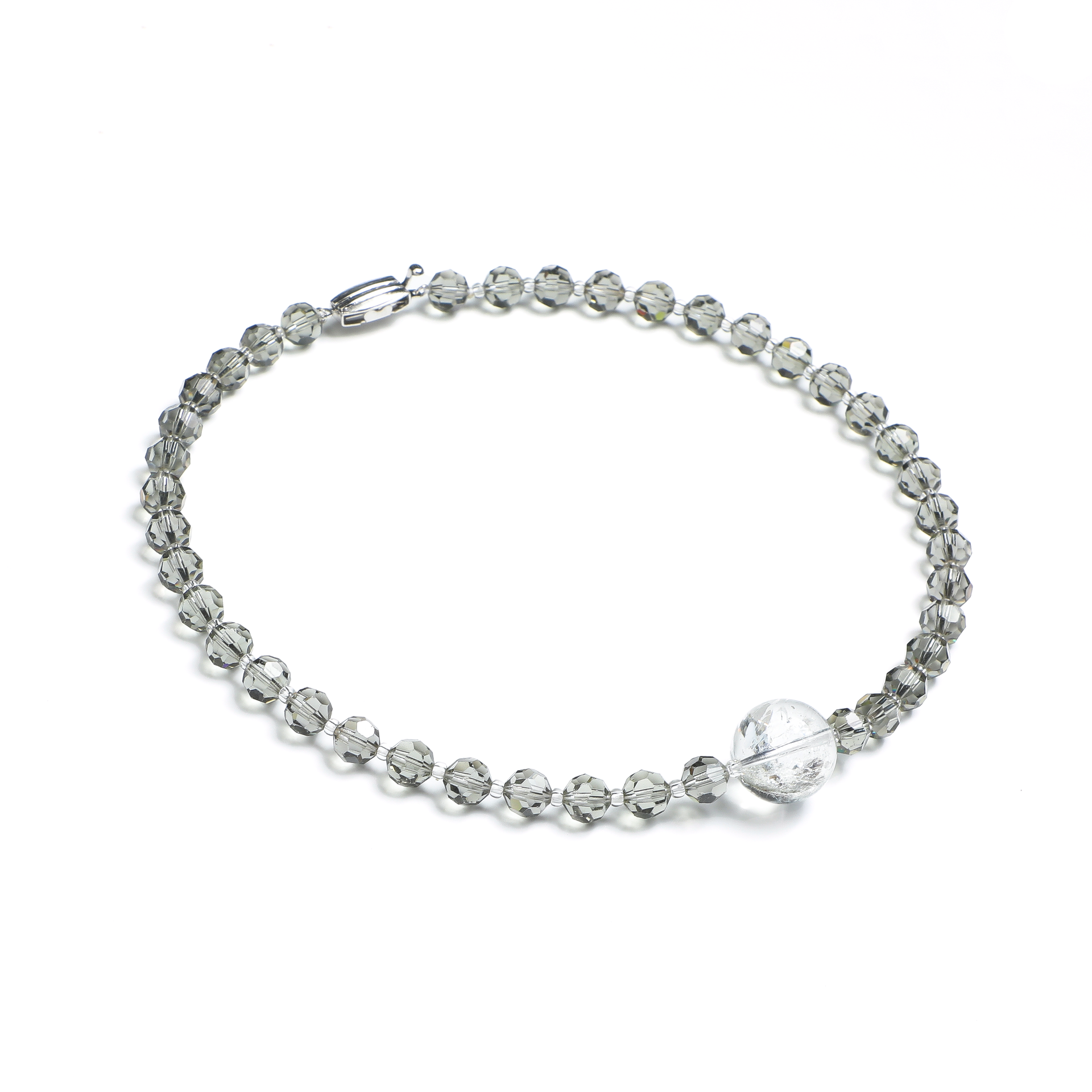 Luminous Revival Series
Rainbow Auralite & Smoky Quartz Necklace