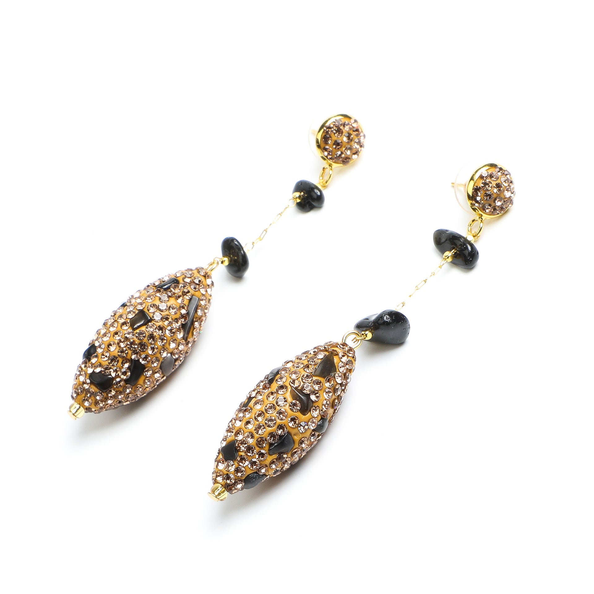 ARTLUMINNA Masterpiece Collection Obsidian Cascade Earrings 
AL-ER-018