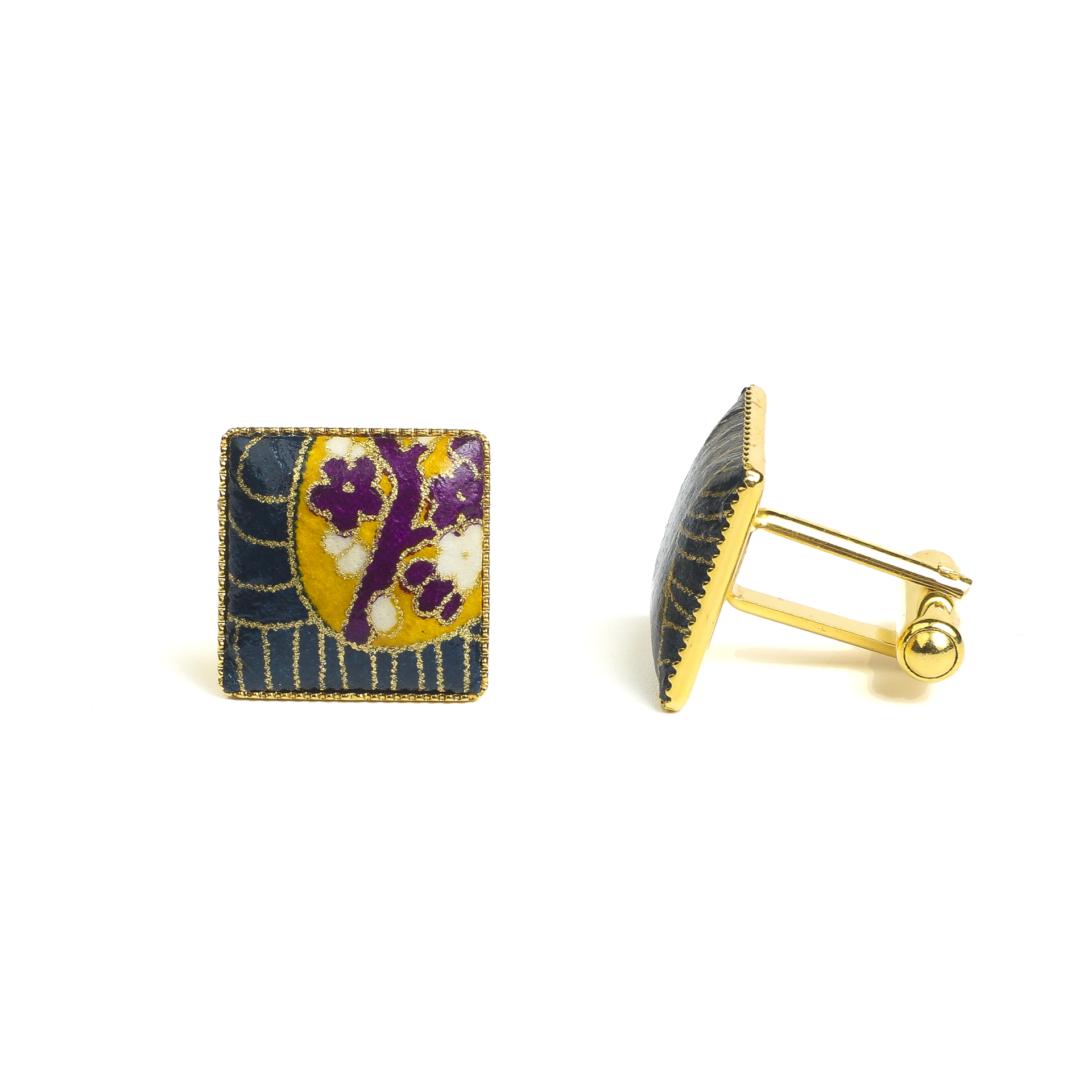 ARTLUMINNA | Japanese Vintage Washi Paper Cufflinks