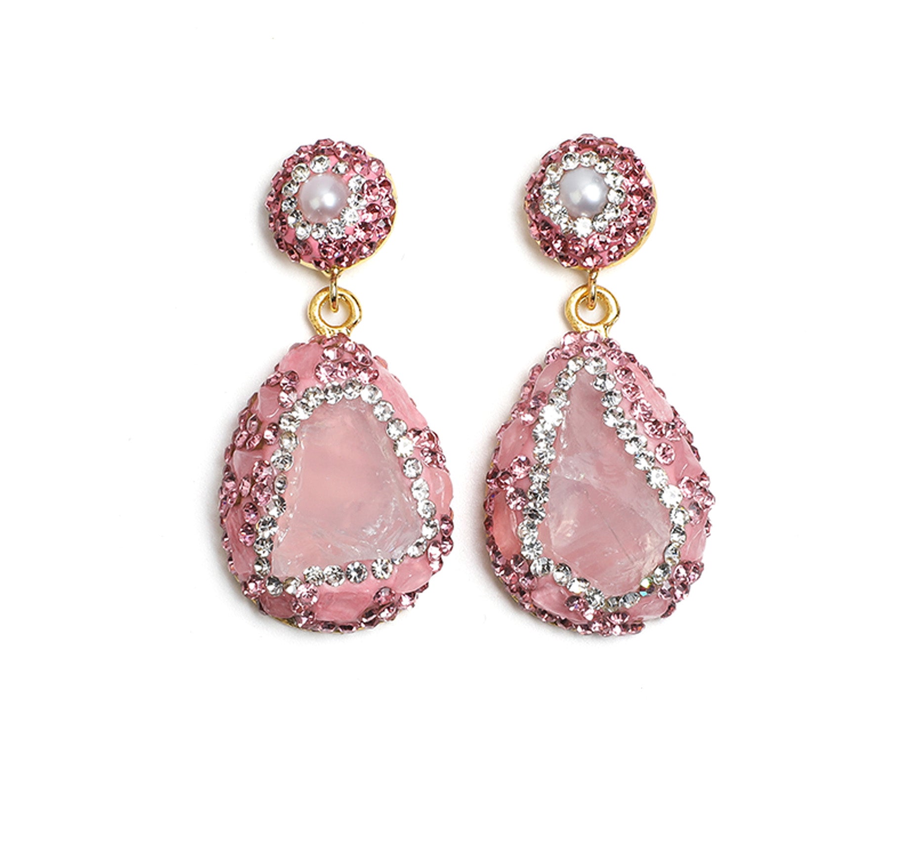 ARTLUMINNA Masterpiece Collection Pink Love Letter Earrings
 AL-ER-004