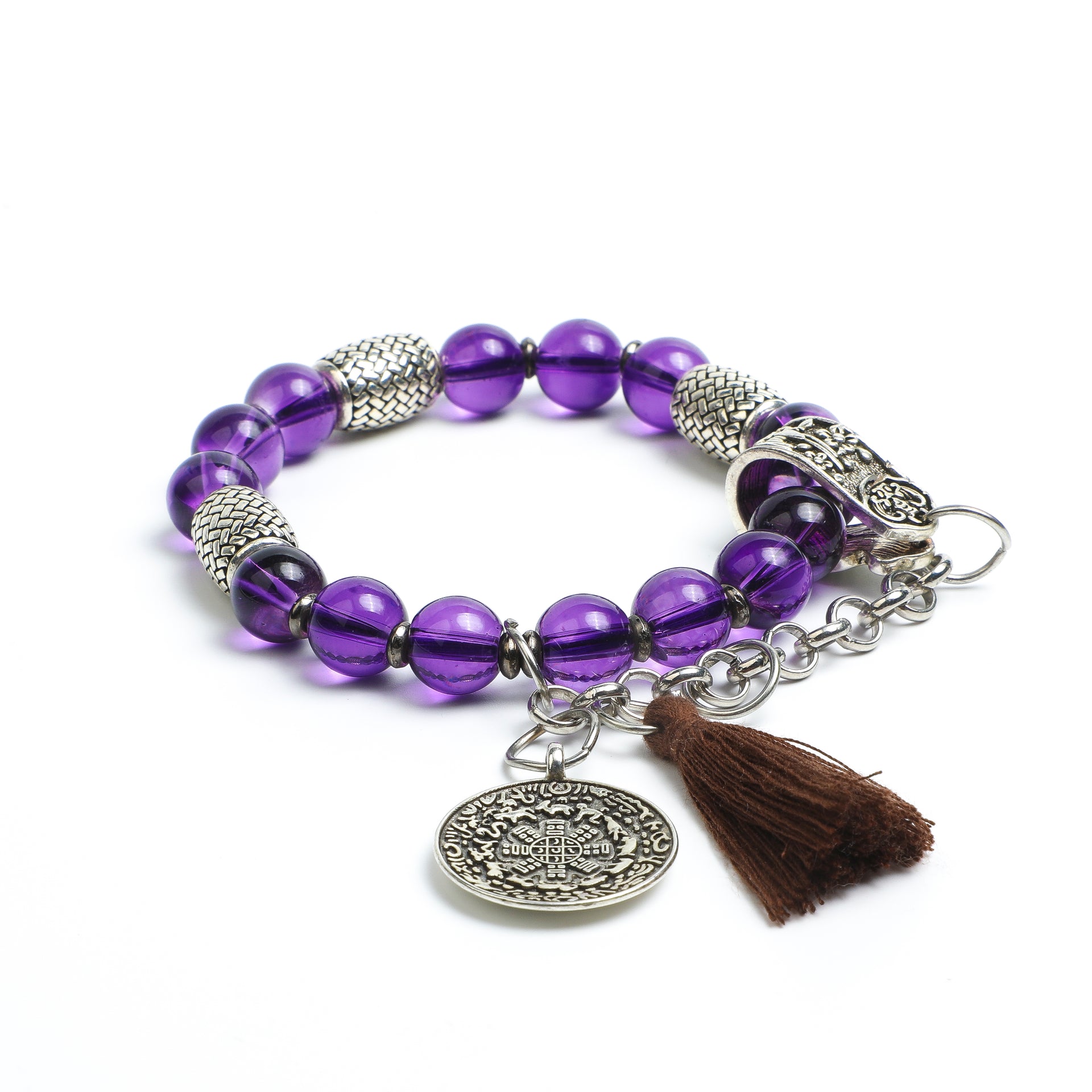 Luminous Revival Collection
Royal Amethyst Tassel Bracelet