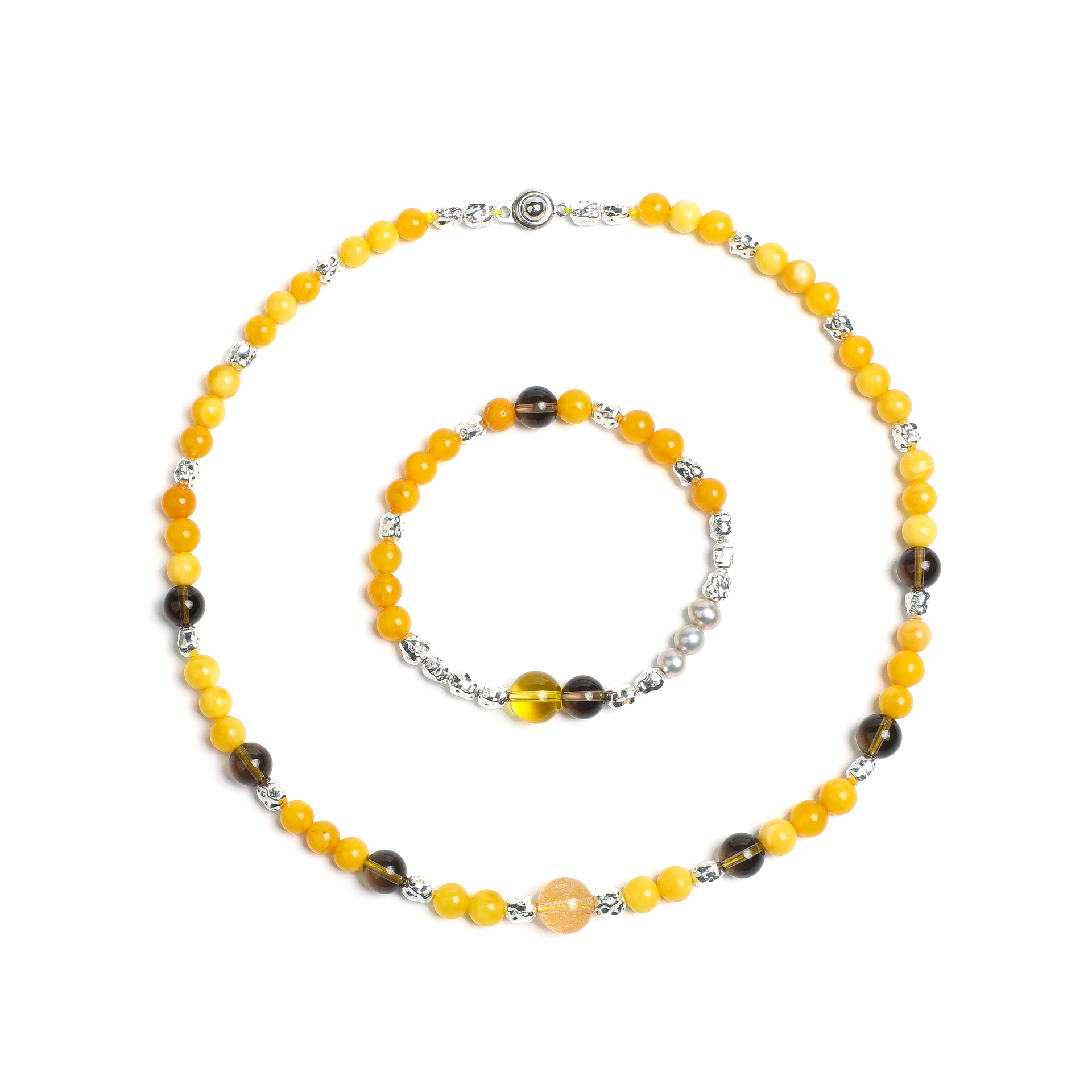 Luminous Revival Collection
Warm Sunlight Tea Crystal Harmony Necklace