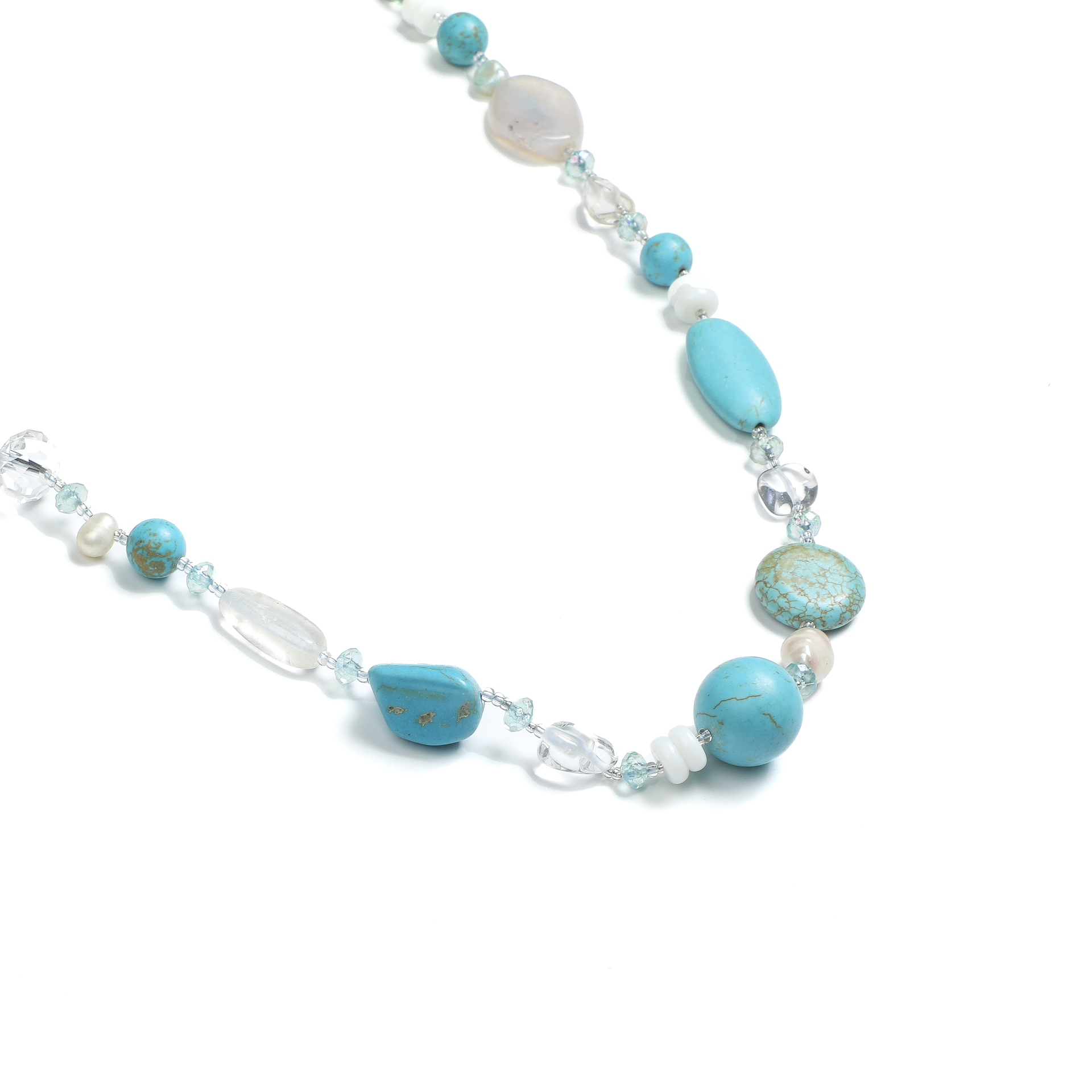 1970s Japanese Four-Element Crystal Necklace