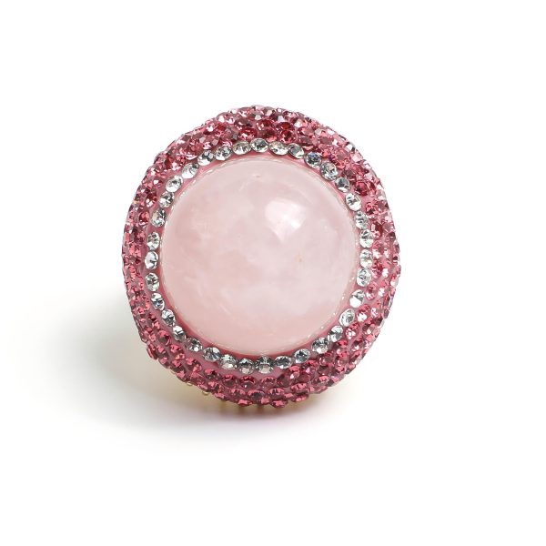 Pink Solitaire Ring AL-RG-006