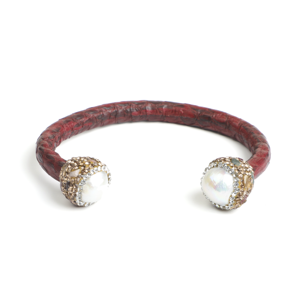 ARTLUMINNA Masterpiece Collection Crimson Elegance Bangle  AL-BG-013