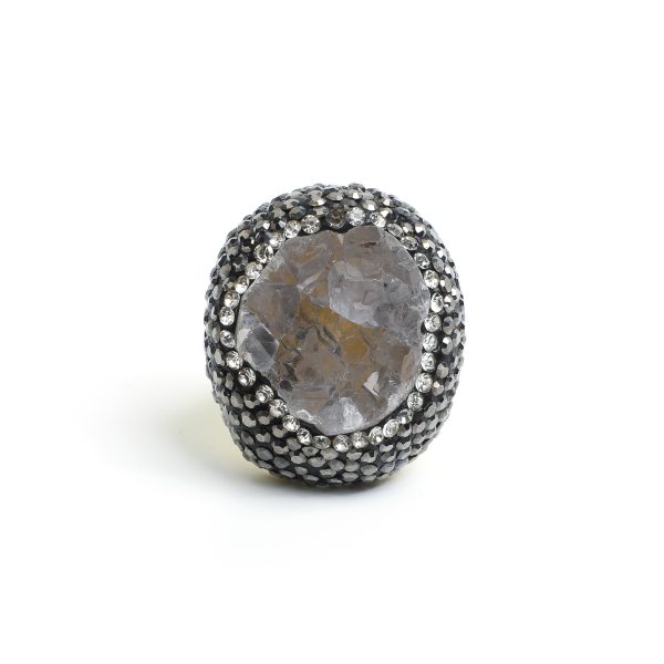 Ash Aura Crystal Ring AL-RG-054