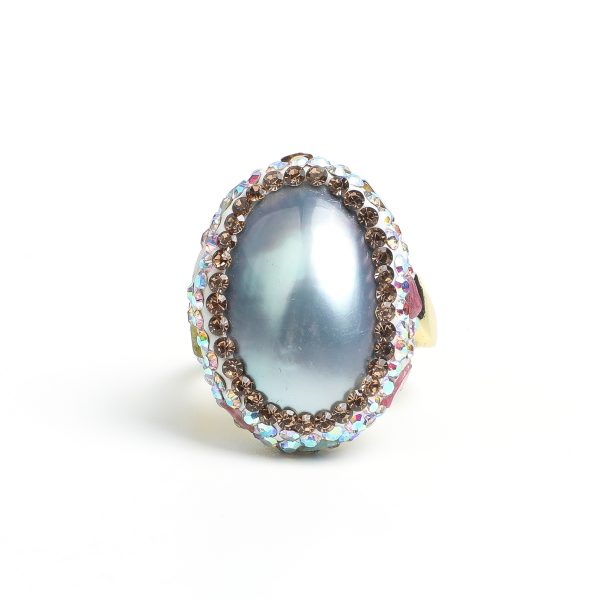 Lunar Pearl Ovoid Ring  AL-RG-040