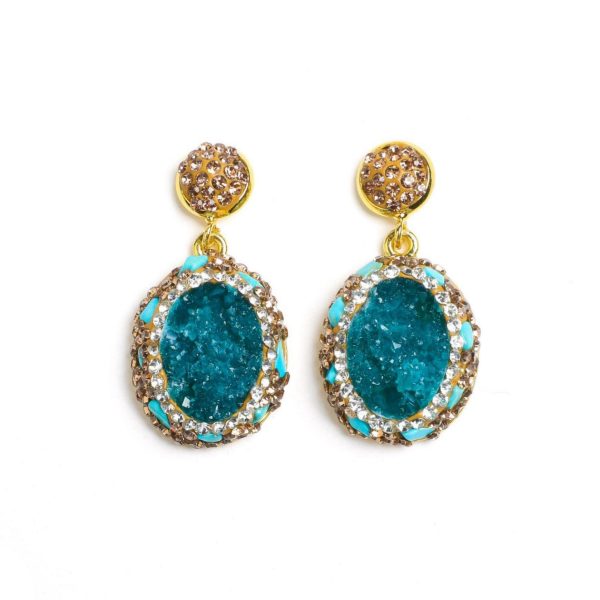 ARTLUMINNA Masterpiece Collection Blue Gardenia Earring AL-ER-012