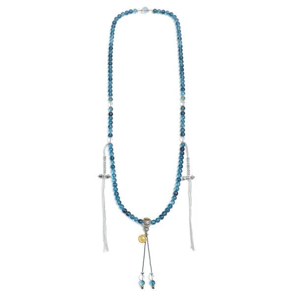 Zen Aquamarine Long Necklace