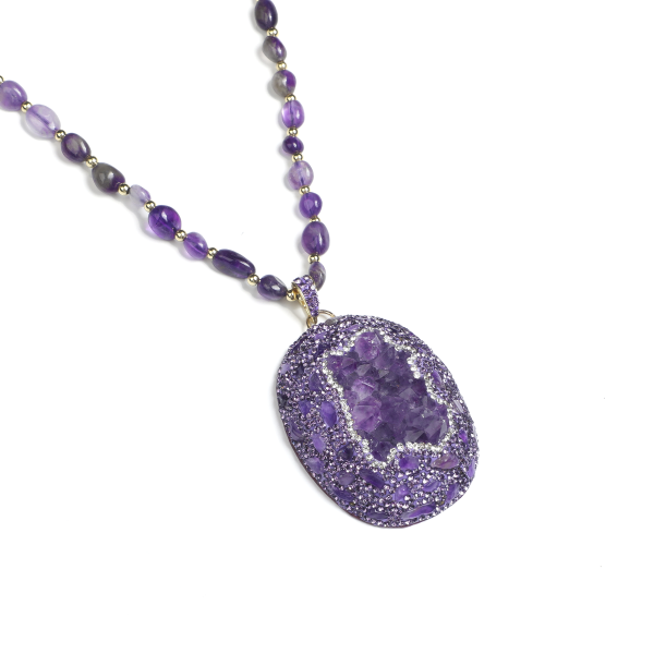 ARTLUMINNA Masterpiece Collection Twilight Amethyst Necklace  AL-MC-006