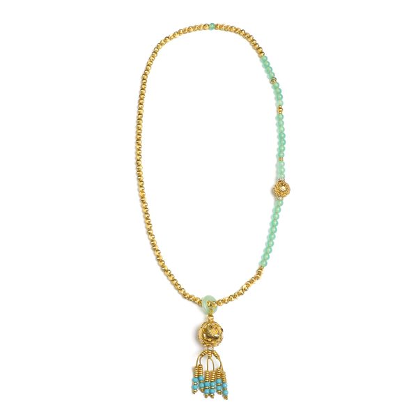 Zen Peony Asymmetry Necklace