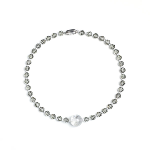 Luminous Revival Series Rainbow Auralite & Smoky Quartz Necklace