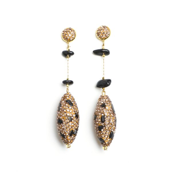 ARTLUMINNA Masterpiece Collection Obsidian Cascade Earrings  AL-ER-018