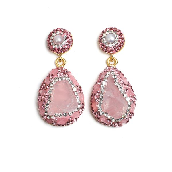 ARTLUMINNA Masterpiece Collection Pink Love Letter Earrings  AL-ER-004