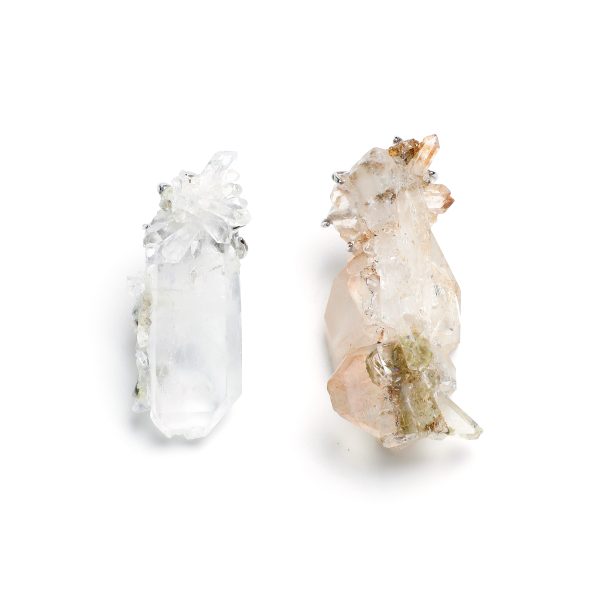 Worldly Wanderlust Earth Tone Suture Quartz Earrings