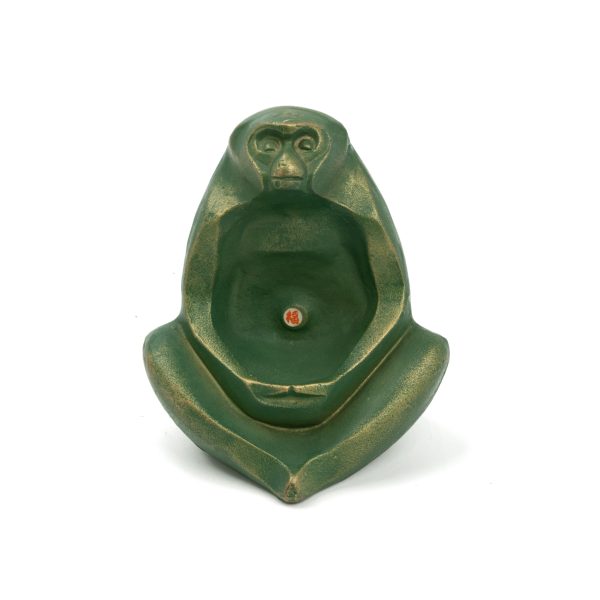 Japanese Vintage Meditating Monkey Sculpture